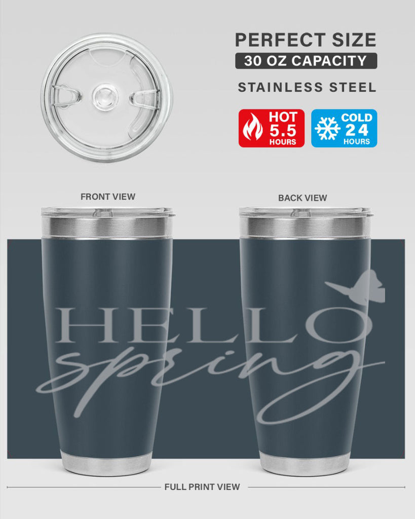 Hello spring butterfly195#- spring- Tumbler
