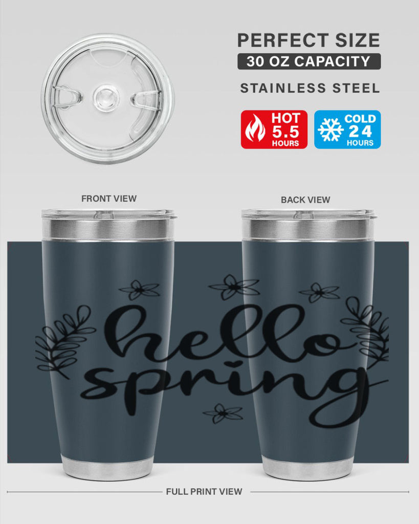 Hello spring design  221#- spring- Tumbler