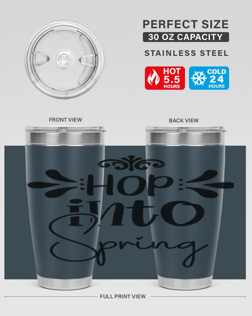 Hop into Spring 247#- spring- Tumbler
