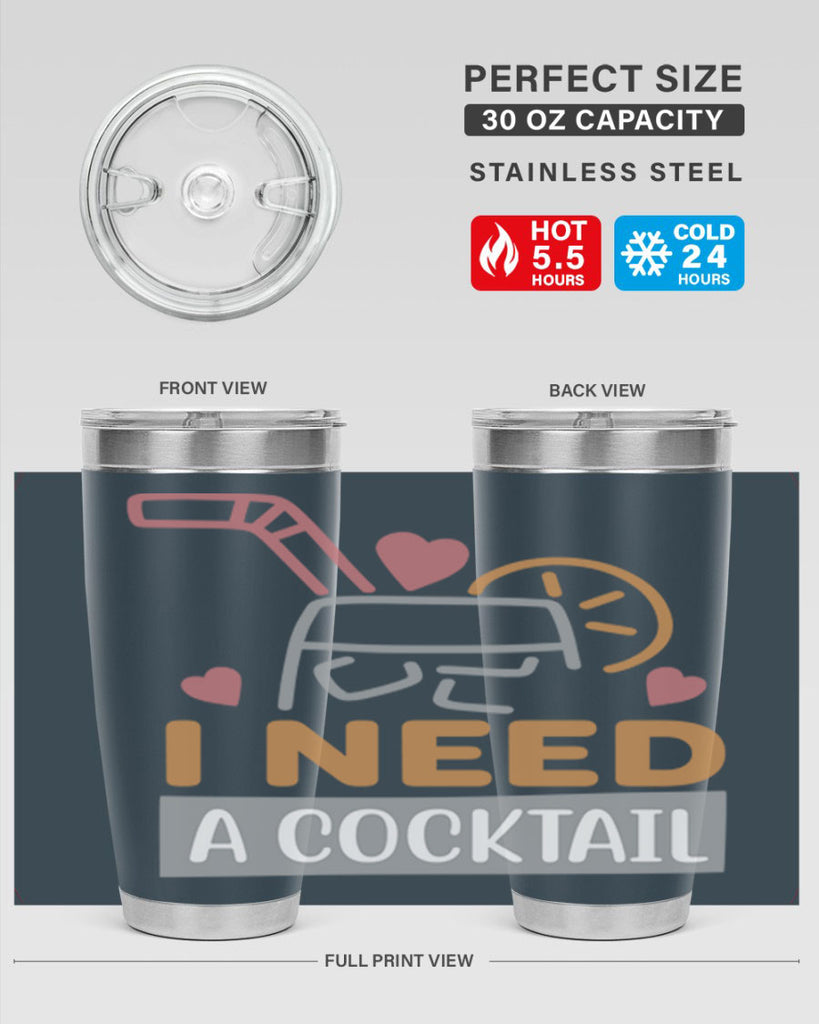 I Need A Cocktail 107#- fashion- Cotton Tank