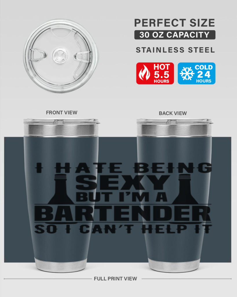 I hate being Style 1#- bartender- tumbler