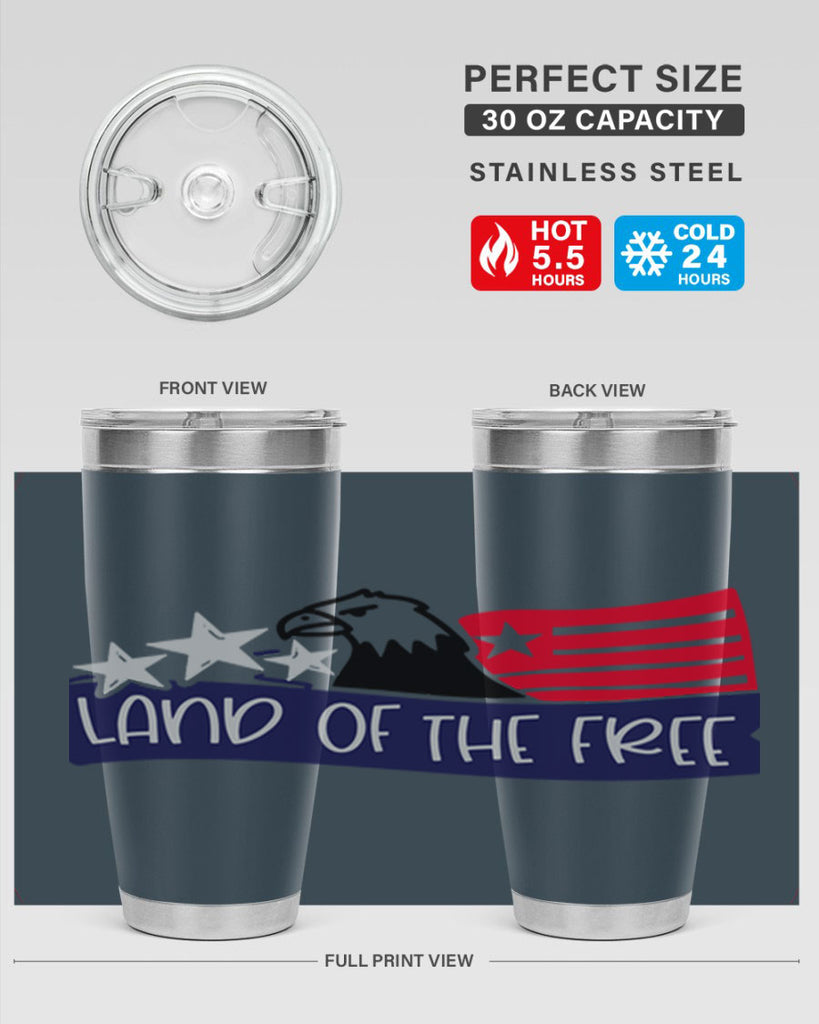 Land Of The Free Style 157#- Fourt Of July- Tumbler