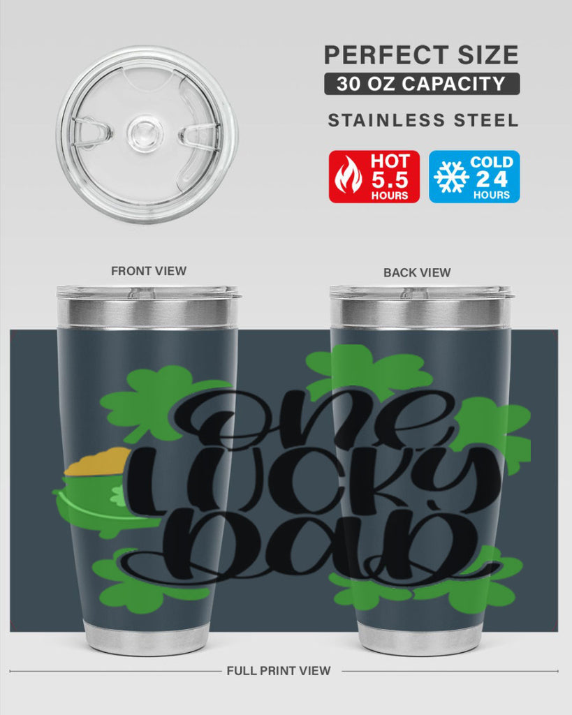 One Lucky Dad Style 43#- St Patricks Day- Tumbler