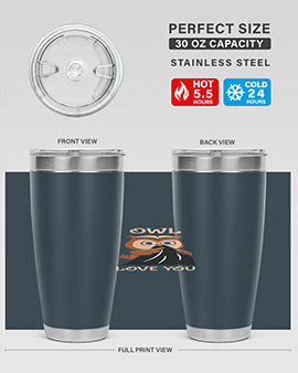 Owl Love You A TurtleRabbit 12#- owl- Tumblers