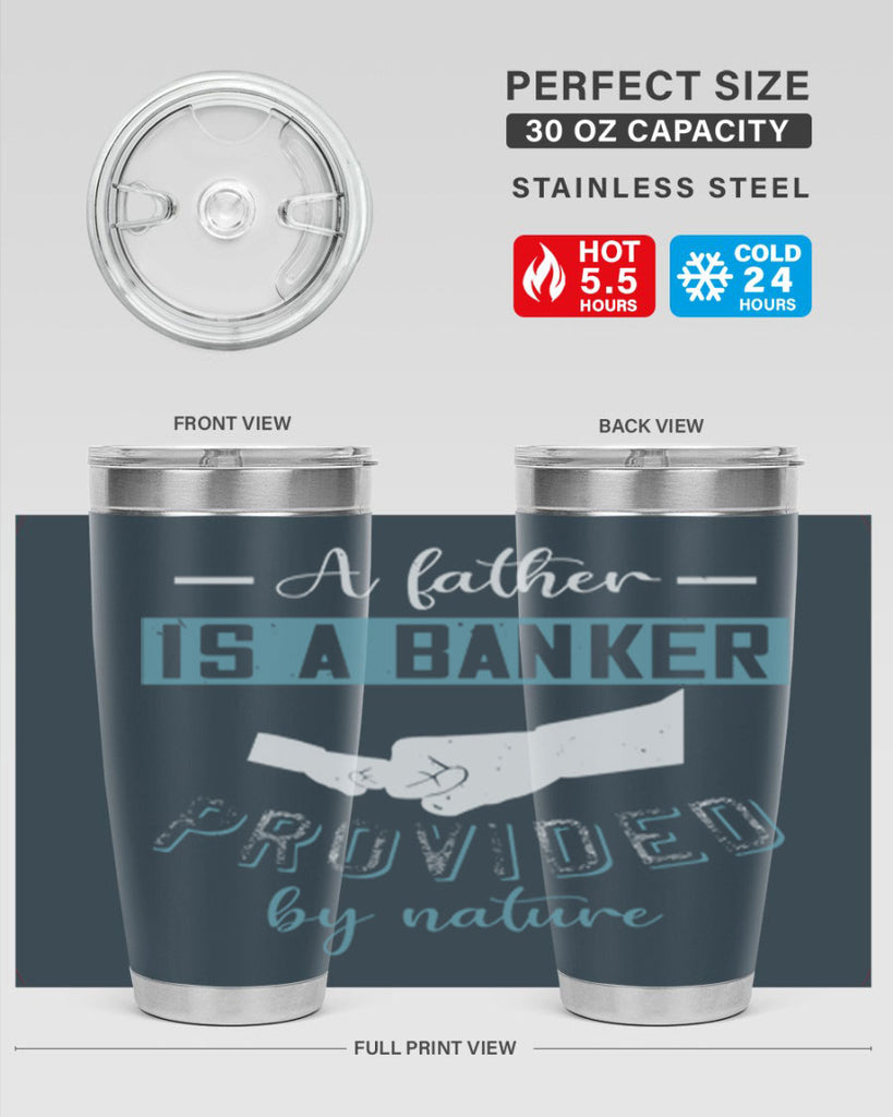 a father is a banker 168#- fathers day- Tumbler