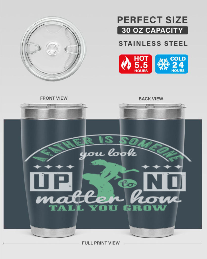 a father is someone 125#- fathers day- Tumbler