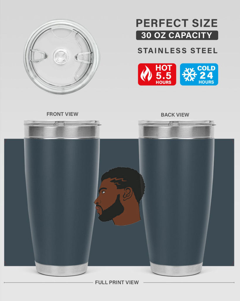 black man 40#- black men - boys- tumbler