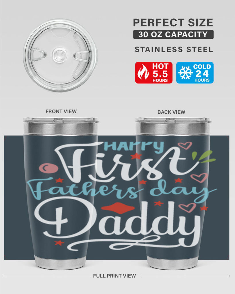 happy first fathers day daddy 89#- fathers day- Tumbler