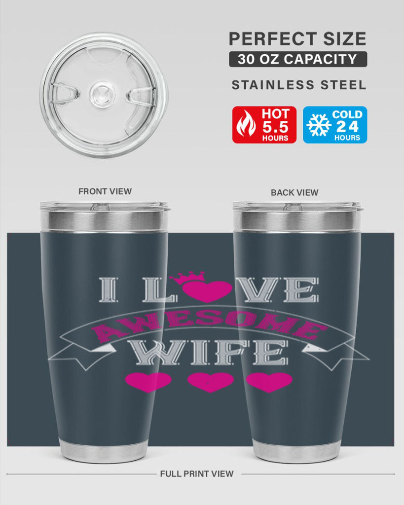 i love awesome wife 57#- valentines day- Tumbler