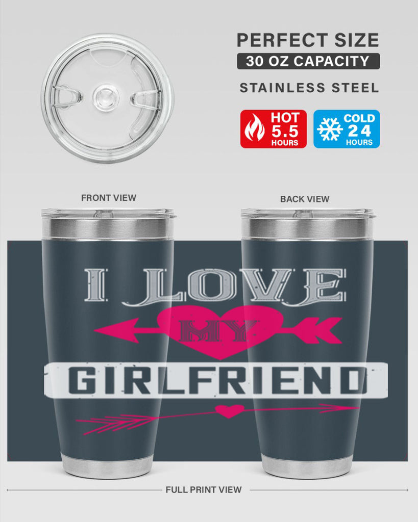 i love my girlfriend 54#- valentines day- Tumbler