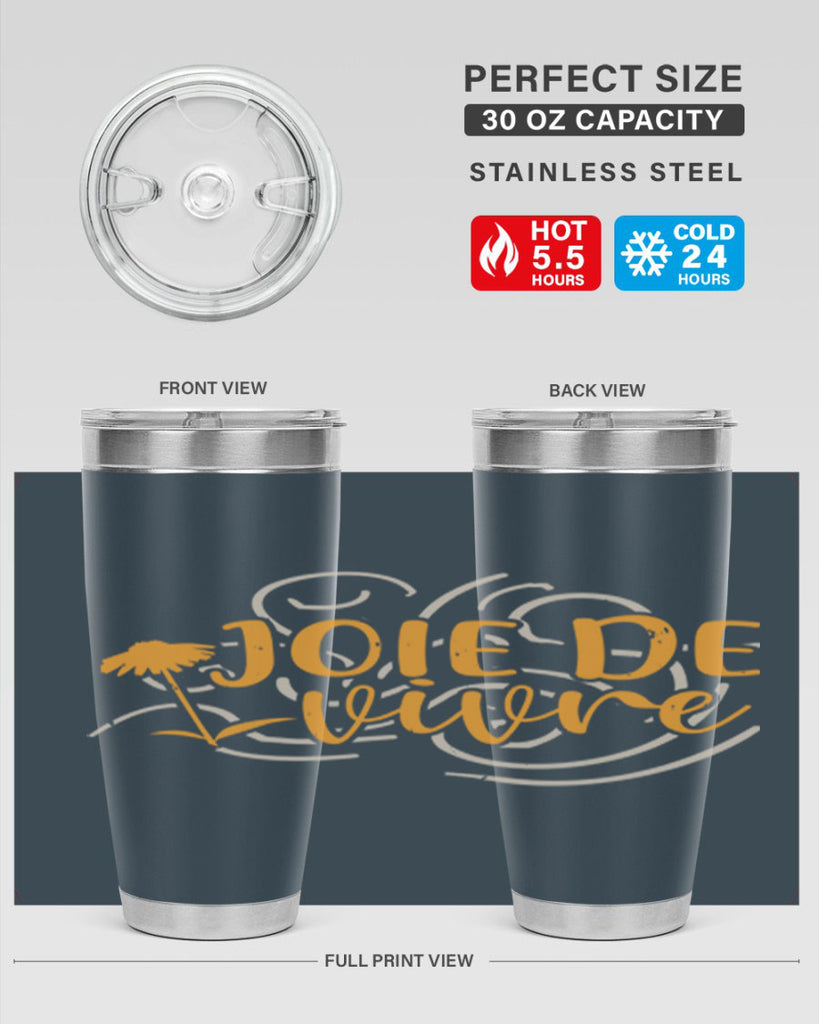 joie de vivre 57#- mardi gras- Tumbler