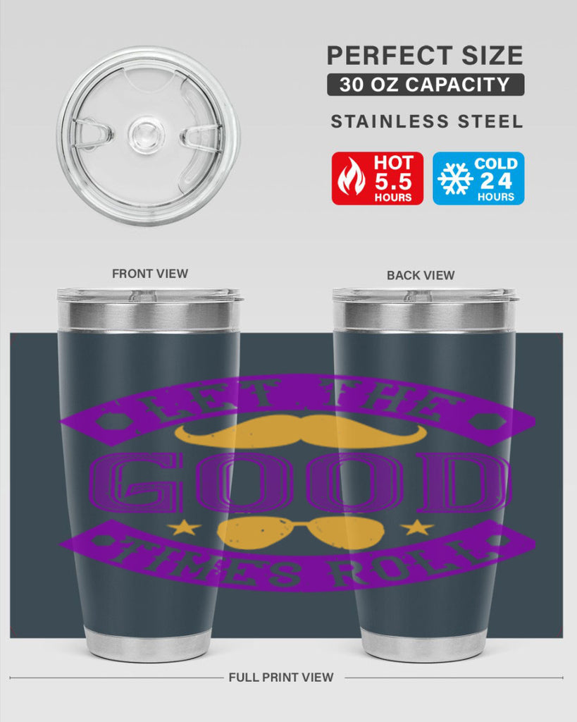 let the good times roll 52#- mardi gras- Tumbler