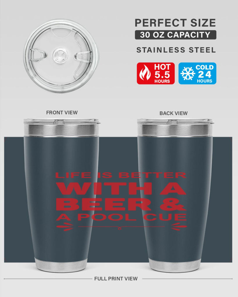 life is better 64#- beer- Tumbler
