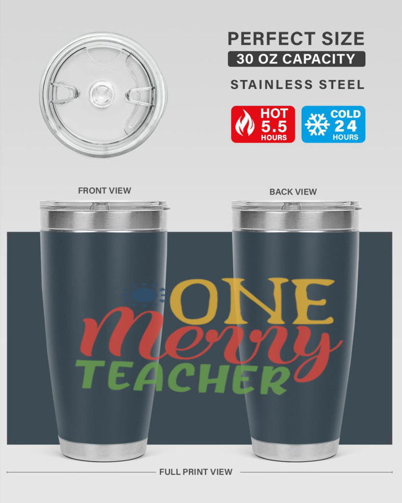 one merry teacher Style 162#- teacher- tumbler