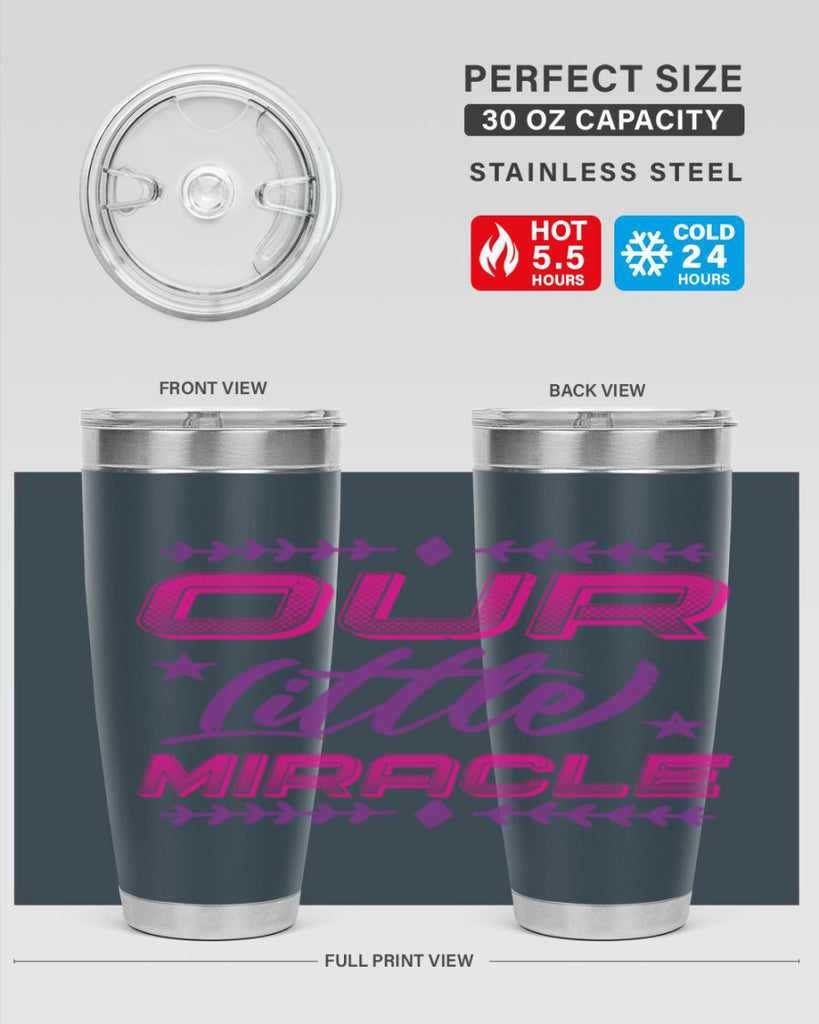 our little miracle Style 23#- baby shower- tumbler