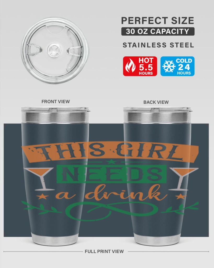 this girl needs a drink 1#- mardi gras- Tumbler