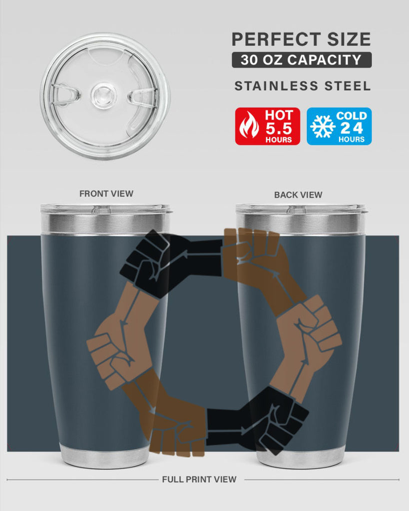 united black power fists 13#- black words phrases- Cotton Tank