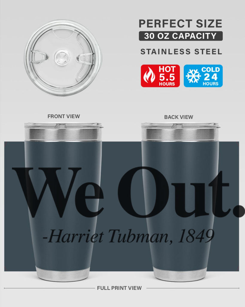 we out harriet tubman 12#- black words phrases- Cotton Tank