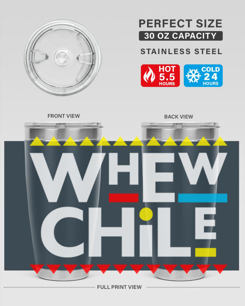 whew chile 11#- black words phrases- Cotton Tank