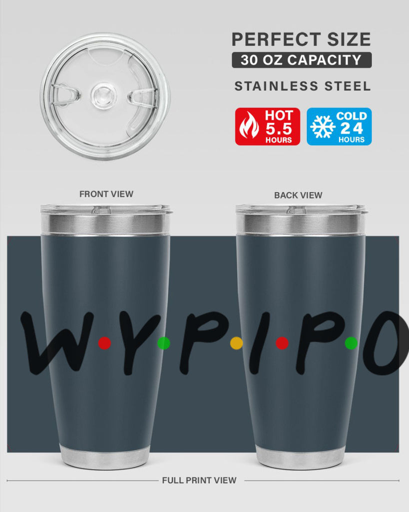 wypipo 7#- black words phrases- Cotton Tank