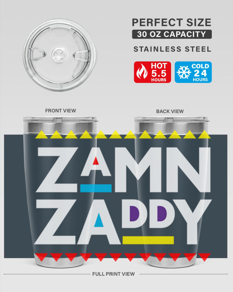 zamn zaddy 1#- black words phrases- Cotton Tank