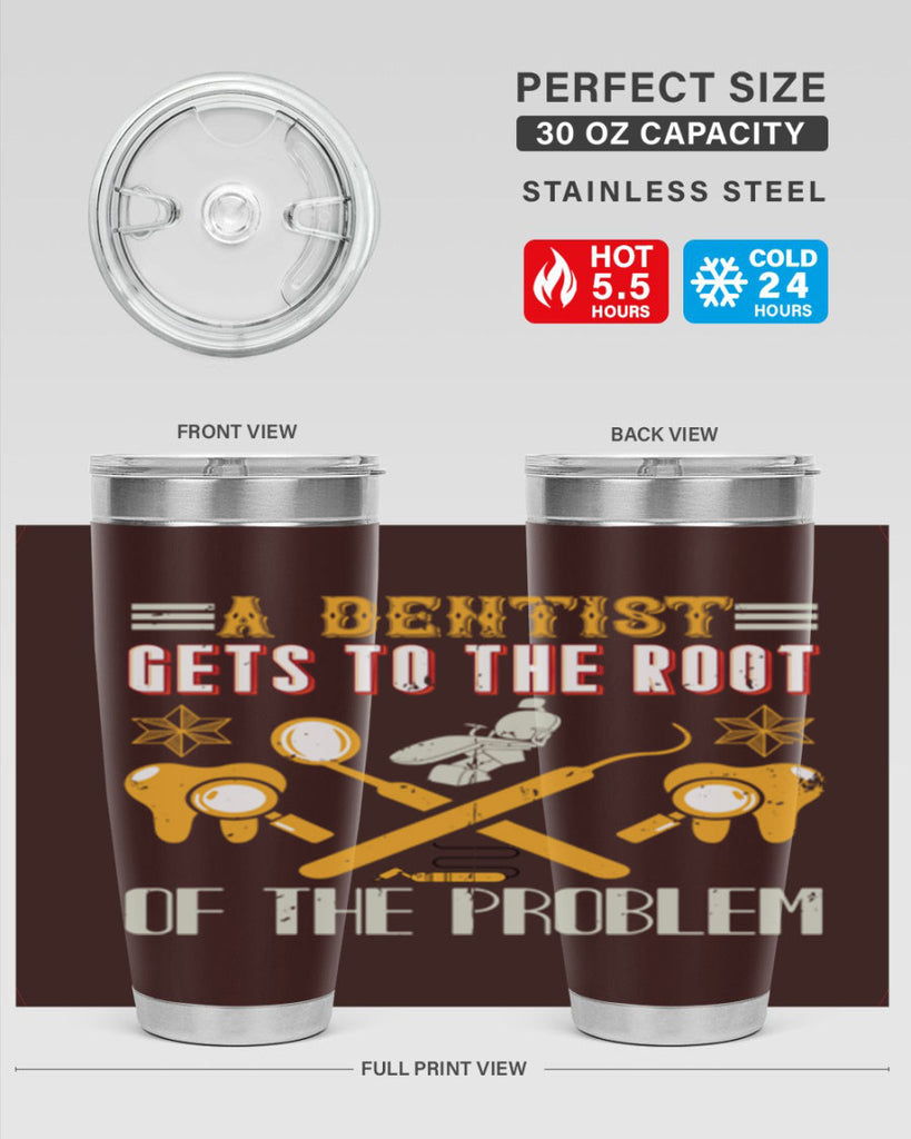 A dentist gets to the root Style 39#- dentist- tumbler
