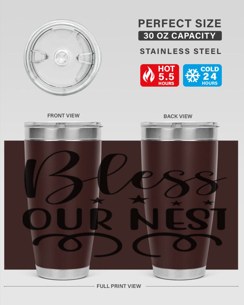 Bless Our Nest 50#- spring- Tumbler