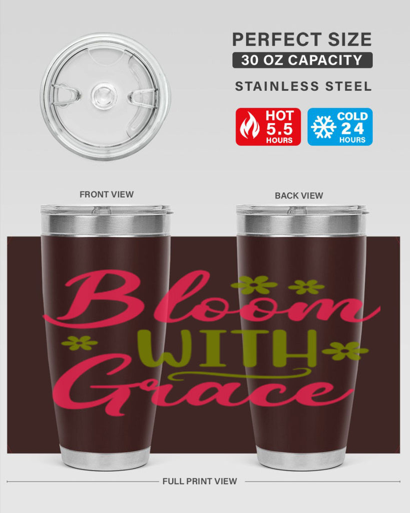 Bloom With Grace 80#- spring- Tumbler