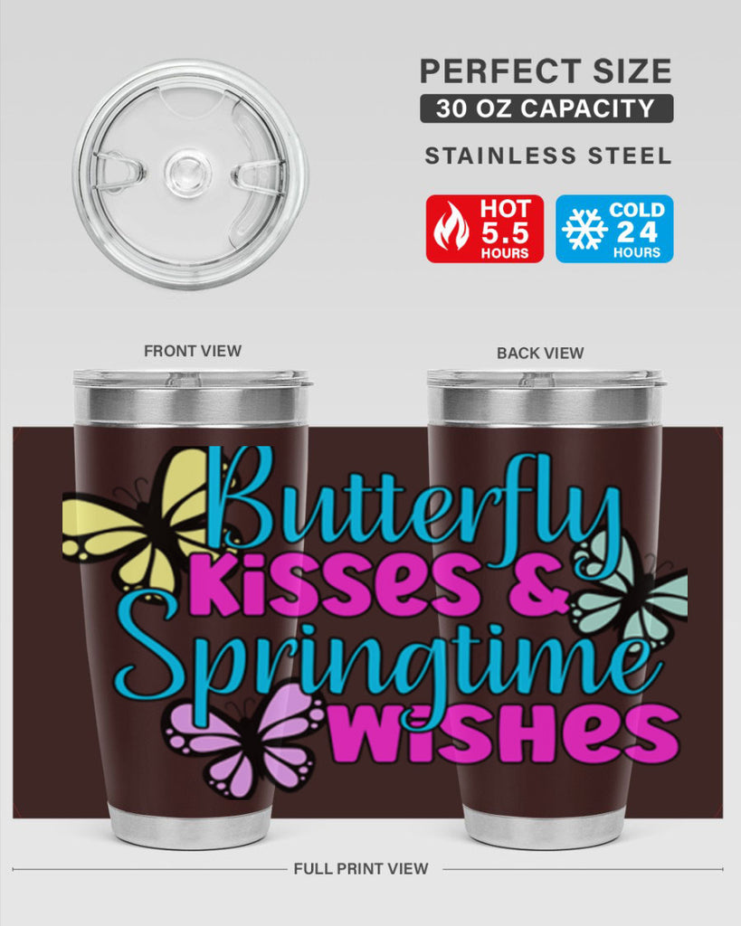 Butterfly kisses & springtime wishes95#- spring- Tumbler