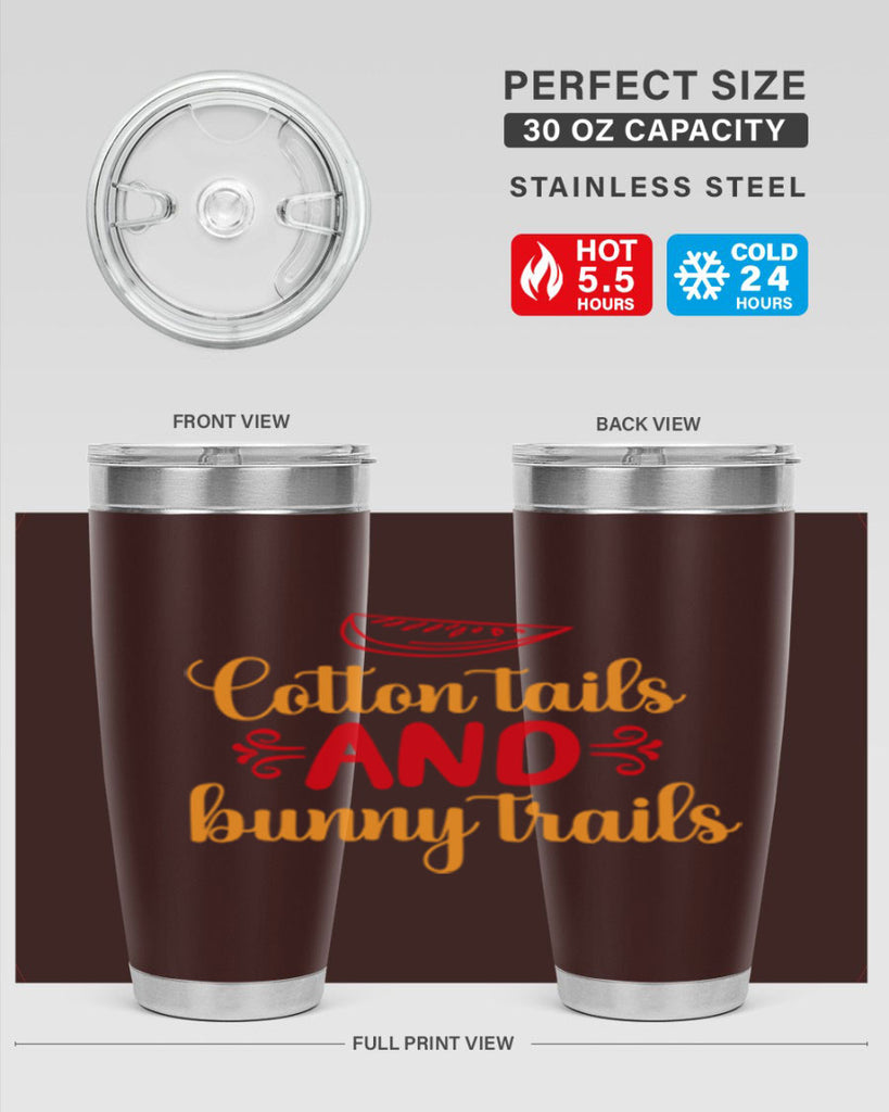 Cotton tails and bunny trails 111#- spring- Tumbler