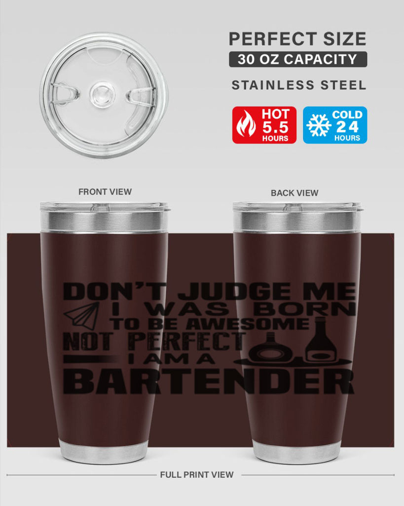 DON’T JUDGE ME Style 4#- bartender- tumbler