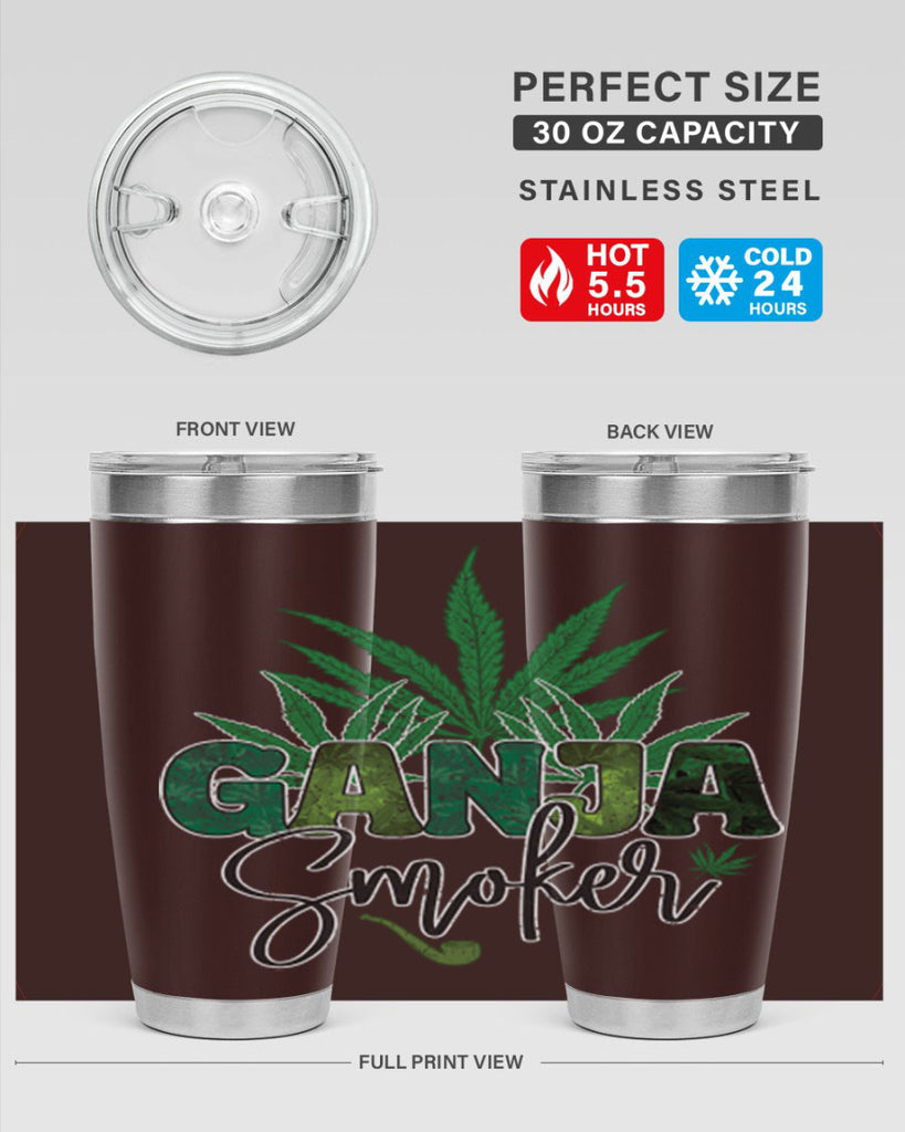Ganja Smoker Sublimation 89#- marijuana- Tumbler