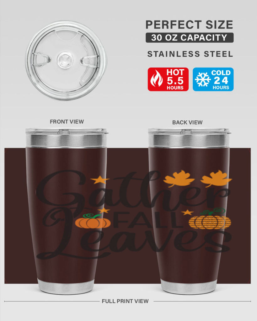 Gatherfallleaves 189#- fall- Tumbler