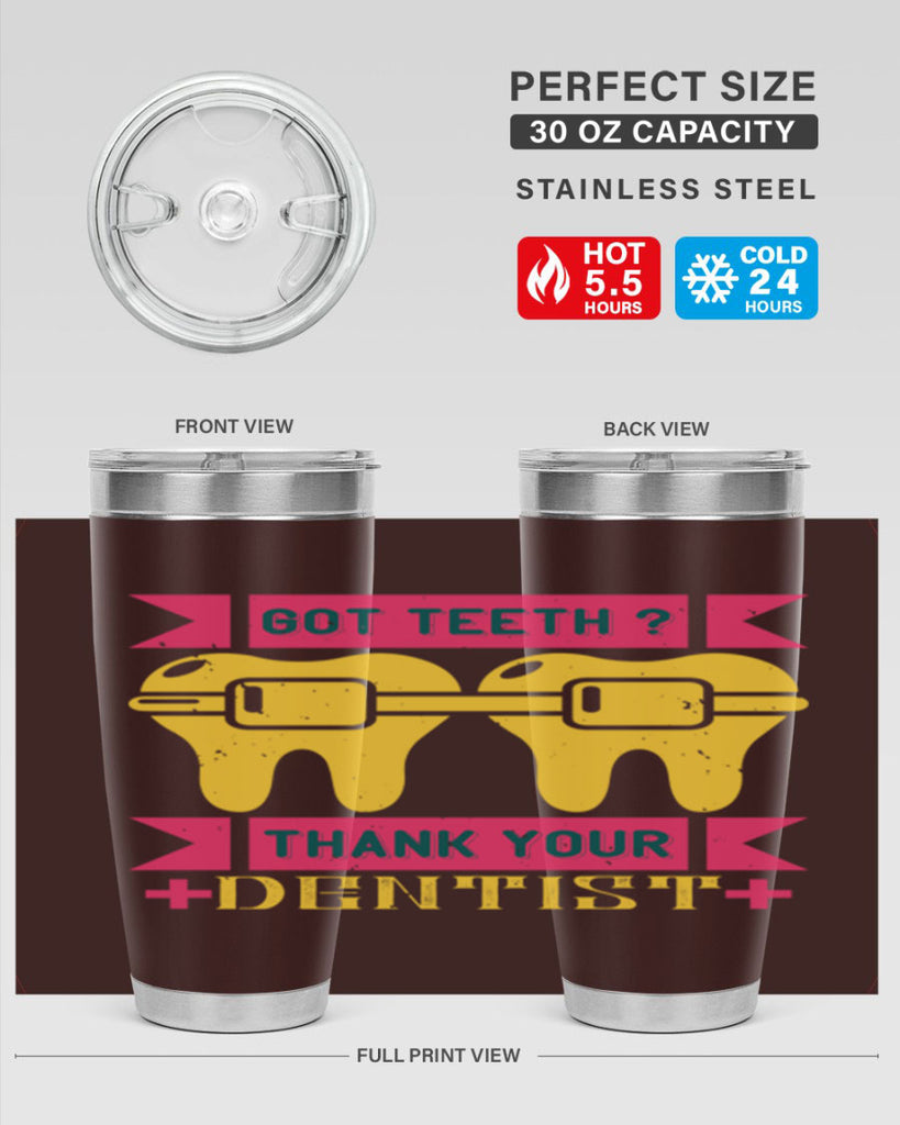 Got teeth thank your Style 40#- dentist- tumbler