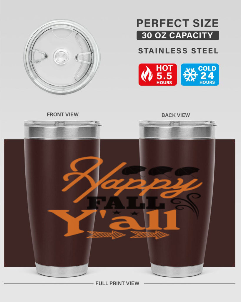 Happy Fall Yall 234#- fall- Tumbler