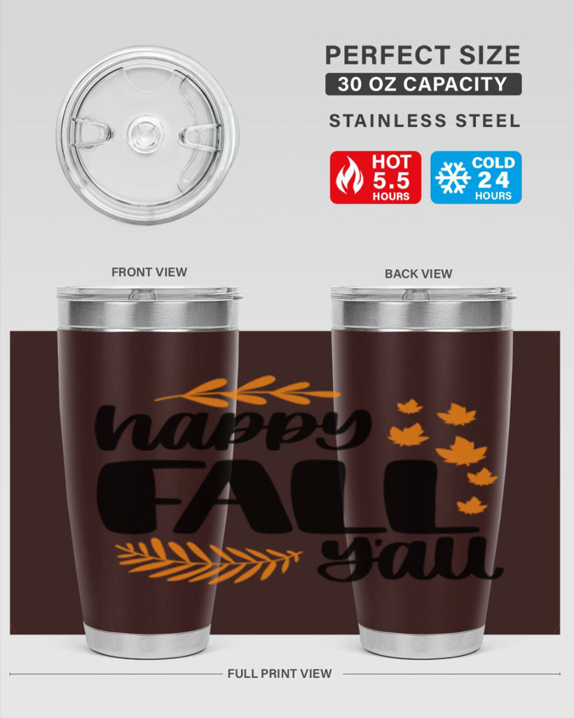 Happy Fall Yall 490#- fall- Tumbler