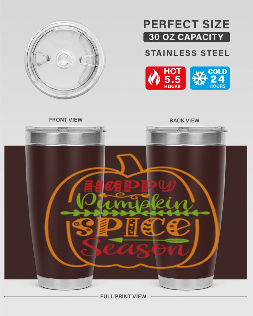 Happy Pumpkin Spice Season 243#- fall- Tumbler