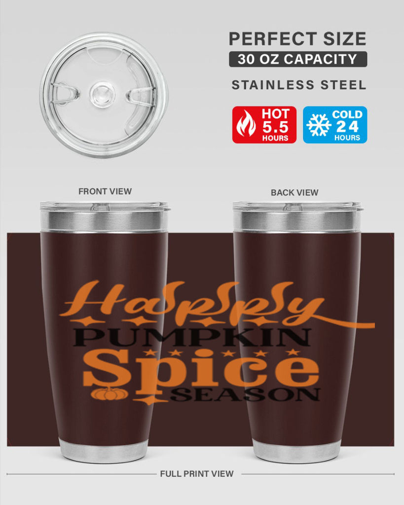 Happy Pumpkin Spice Season 245#- fall- Tumbler