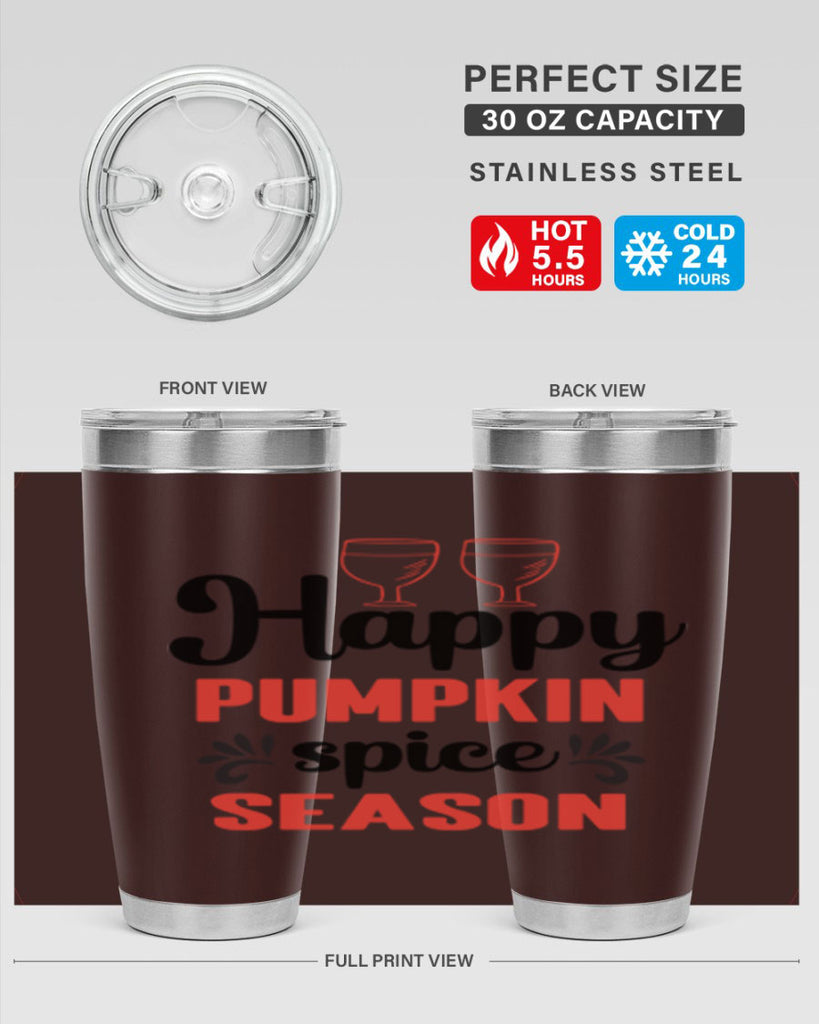 Happy pumpkin spice season 244#- fall- Tumbler