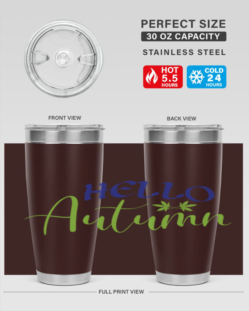 Hello Autumn 271#- fall- Tumbler