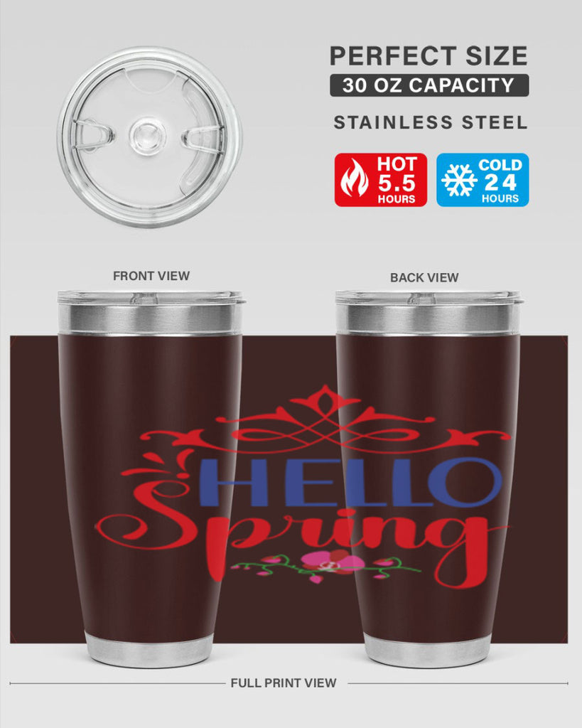 Hello Spring 211#- spring- Tumbler