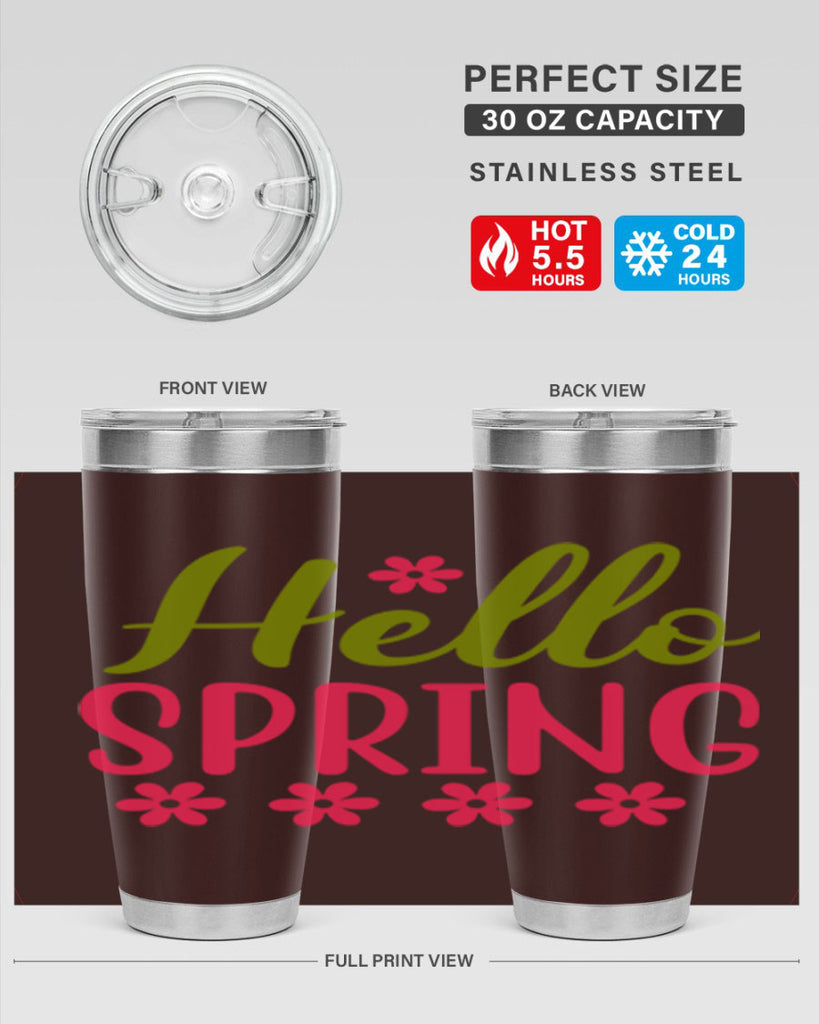 Hello Spring 213#- spring- Tumbler