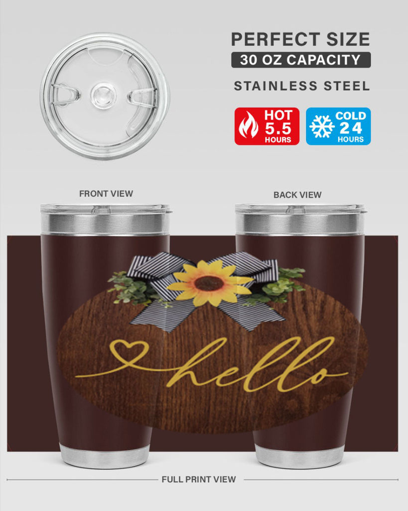 Hello heart Mockup182#- spring- Tumbler