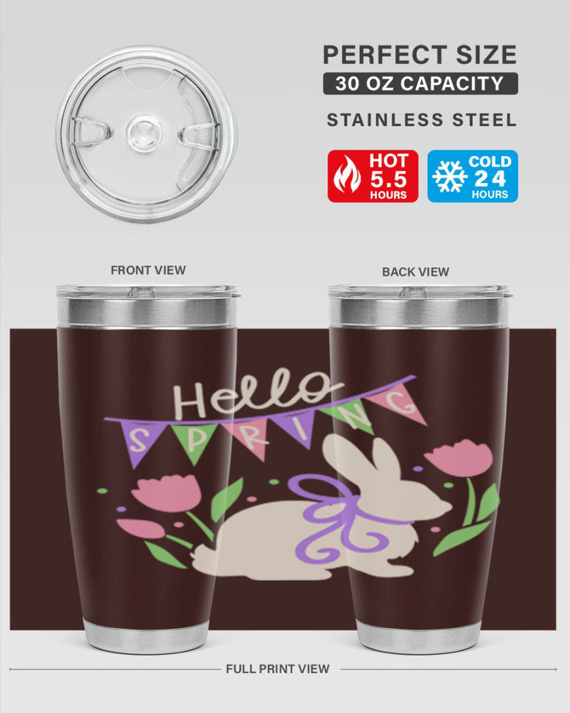 Hello spring bunny193#- spring- Tumbler