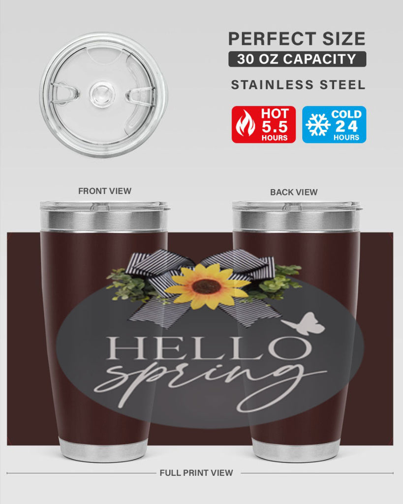 Hello spring butterfly Mockup194#- spring- Tumbler
