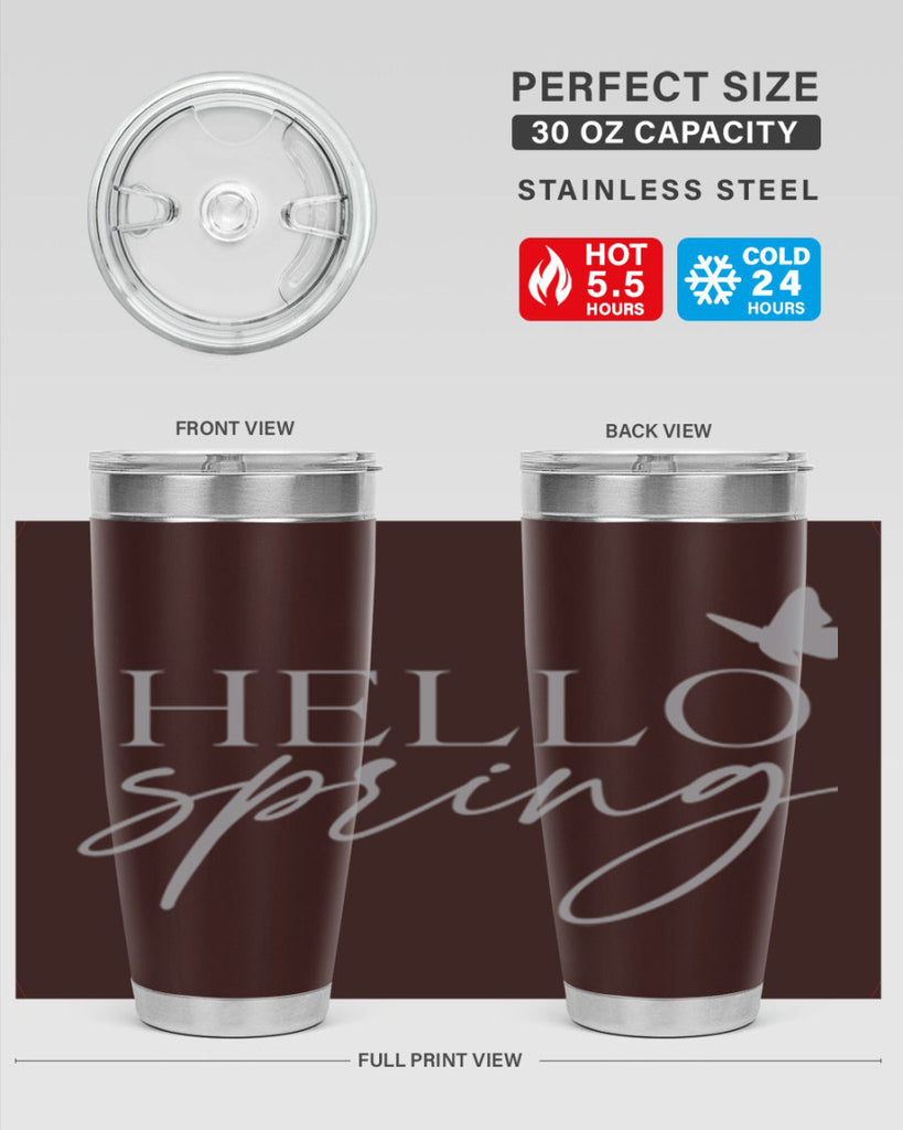 Hello spring butterfly195#- spring- Tumbler