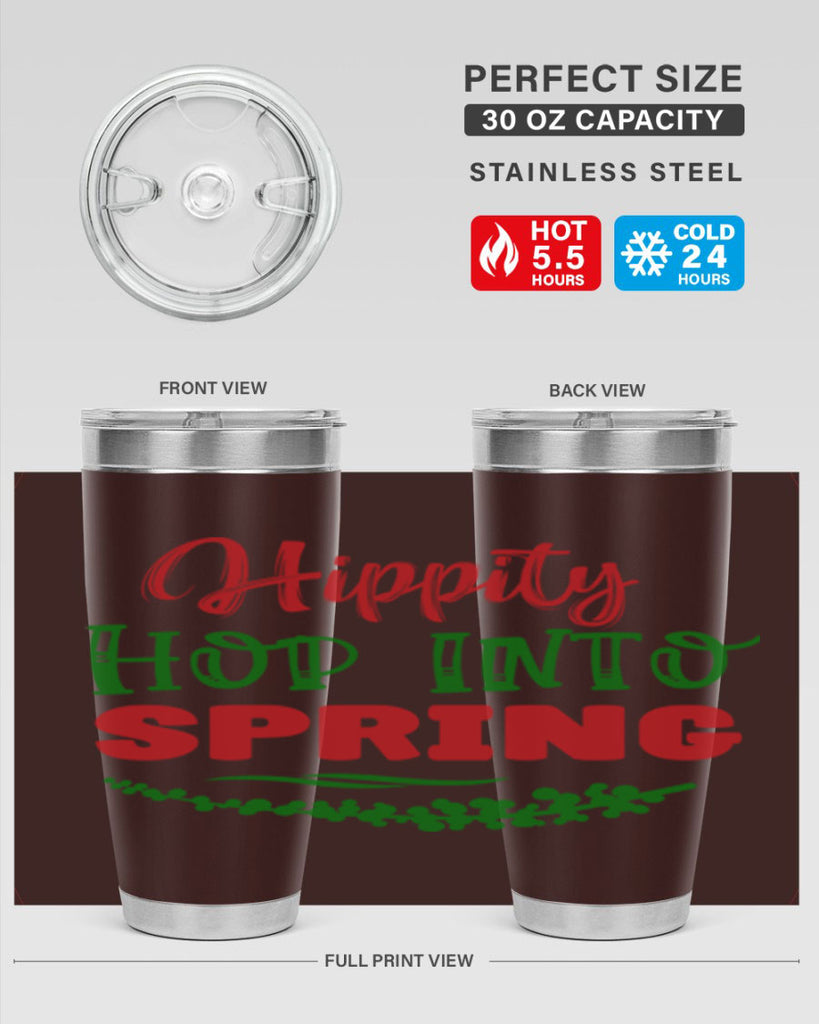 Hippity Hop into Spring 239#- spring- Tumbler