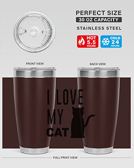 I Love My Cat Style 57#- cat- Tumbler