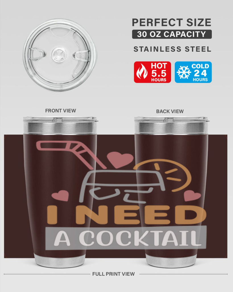 I Need A Cocktail 107#- fashion- Cotton Tank