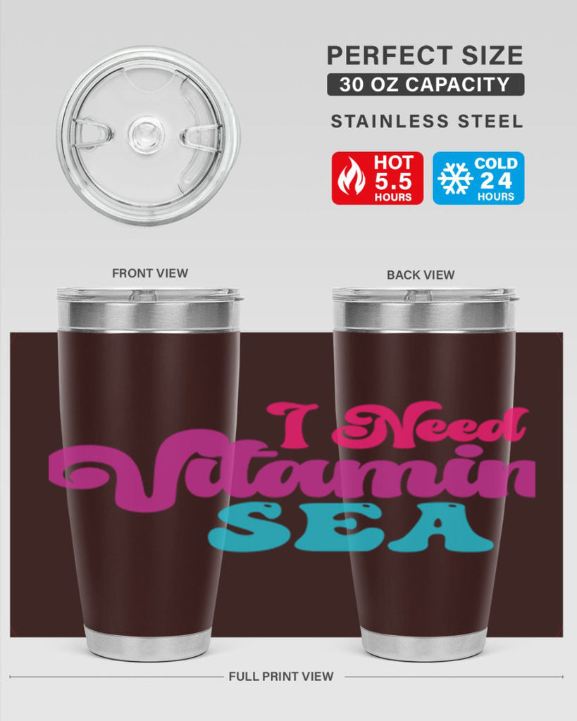 I Need Vitamin Sea 217#- mermaid- Tumbler